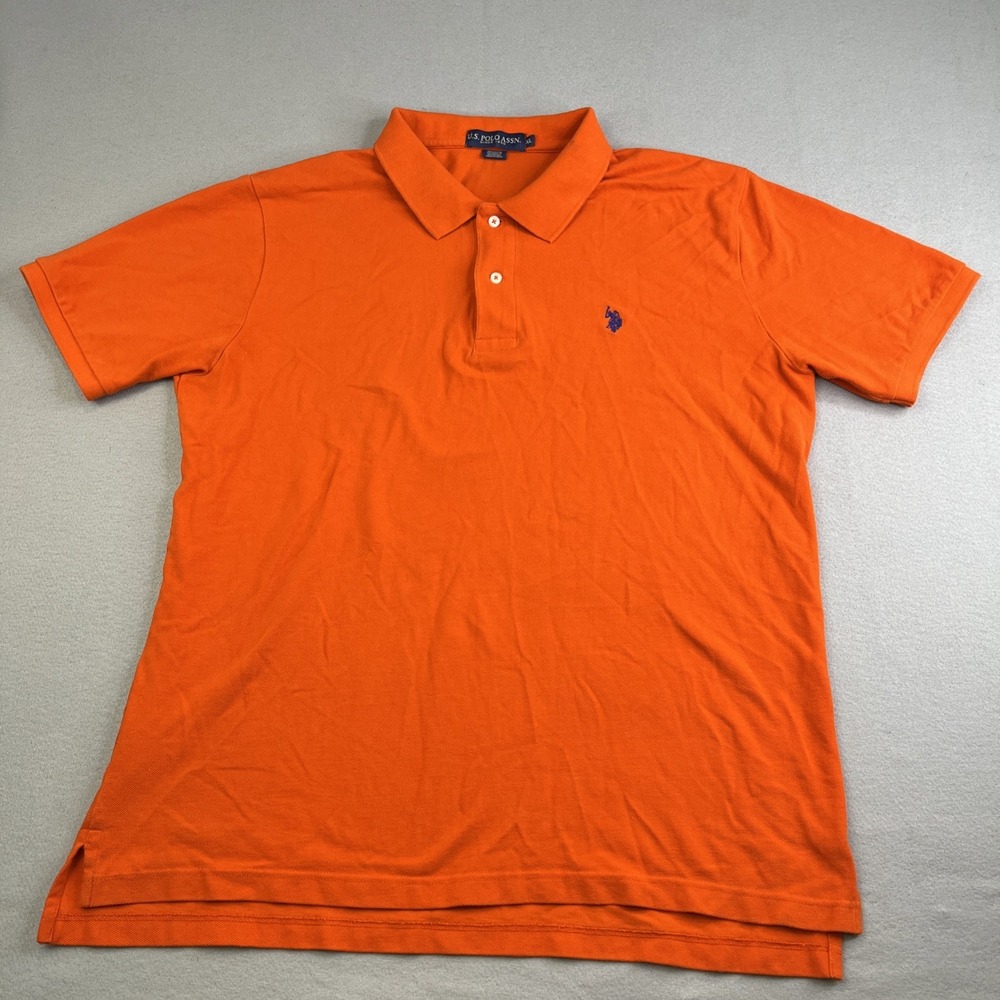 Polo Ralph Lauren Men's XL Polo Shirt Orange  100% Cotton Golf Casual